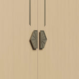 Luxury Modern Hexagon Aluminium Double Sided Door Pull Handles
