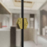 Luxury Modern Hexagon Aluminium Double Sided Door Pull Handles