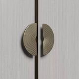Luxury Modern Round Aluminium Double Sided Door Pull Handles