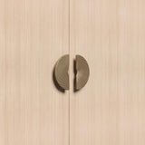 Luxury Modern Round Aluminium Double Sided Door Pull Handles