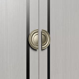 Luxury Modern Round Aluminium Double Sided Door Pull Handles