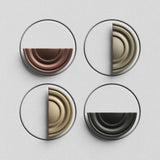 Luxury Modern Round Aluminium Double Sided Door Pull Handles