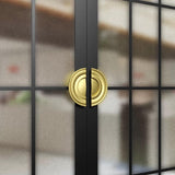 Luxury Modern Round Aluminium Double Sided Door Pull Handles