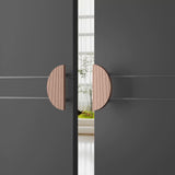 Luxury Modern Round Aluminium Double Sided Door Pull Handles