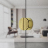 Luxury Modern Round Aluminium Double Sided Door Pull Handles