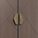 Luxury Modern Hexagon Aluminium Double Sided Door Pull Handles