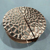 Luxury Hammered Round Aluminium Double Sided Door Pull Handles