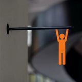 Custom Colorful Stainless Steel Signage, Side Mount Washroom, Bathroom Restroom, Toilet Sign