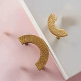 Luxury Hammered C-shape Aluminium Double Sided Door Pull Handles