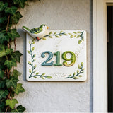 Luxury Ceramic Door Number, House Number Sign