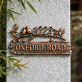 Luxury Aluminium Door, House, Address Number Sign