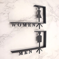 Custom Acrylic Washroom Sign, Bathroom Sign, Restroom Sign, Toilet Sign