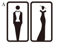 Customize Men and Women Restroom Bathroom Toilet Sign