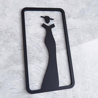 Customize Men and Women Restroom Bathroom Toilet Sign