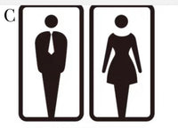 Customize Men and Women Restroom Bathroom Toilet Sign