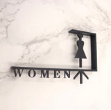 Custom Acrylic Washroom Sign, Bathroom Sign, Restroom Sign, Toilet Sign