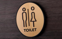 Custom Washroom Sign, Bathroom Sign, Restroom Sign, Toilet Sign