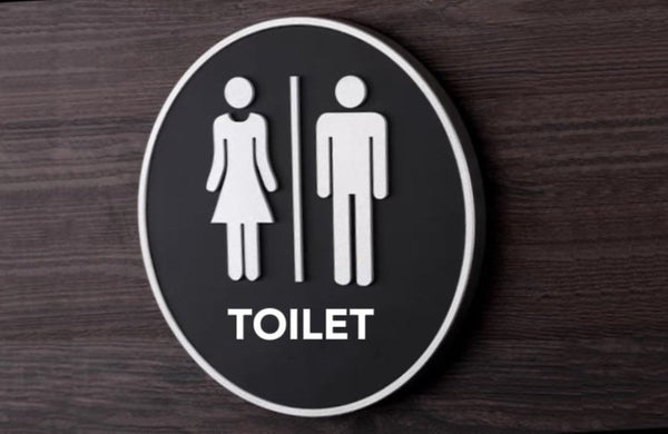 Custom Washroom Sign, Bathroom Sign, Restroom Sign, Toilet Sign