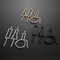 Luxury Matt Surface Metal Washroom Sign, Bathroom Sign, Restroom Sign, Toilet Sign, Disabled Sign, Handicapped Sign