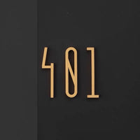 Custom Brass Alphabet letter or Number Sign, Door Number Sign, Hotel Number Sign