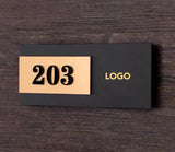 Custom Hotel Room Number Sign, Office Door Sign, Signage