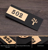 Custom Hotel Room Number Sign, Office Door Sign, Signage