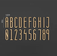 Custom Brass Alphabet letter or Number Sign, Door Number Sign, Hotel Number Sign