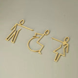 Luxury Metal Washroom Sign, Bathroom Sign, Restroom Sign, Toilet Sign, Disabled Sign, Handicapped Sign