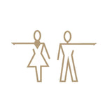 Luxury Metal Washroom Sign, Bathroom Sign, Restroom Sign, Toilet Sign, Disabled Sign, Handicapped Sign