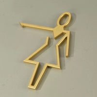 Luxury Metal Washroom Sign, Bathroom Sign, Restroom Sign, Toilet Sign, Disabled Sign, Handicapped Sign