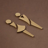 Luxury Matt Surface Metal Washroom Sign, Bathroom Sign, Restroom Sign, Toilet Sign