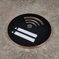 Custom Acrylic No Smoking Sign, CCTV Sign, Wifi Sign