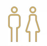 Luxury Matt Surface Metal Washroom, Restroom, Toilet Sign, Disabled Sign, Handicapped Sign, Braille Sign, Breastfeeding Sign, Baby Changing