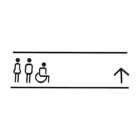 Luxury Matt Surface Metal Washroom Sign, Bathroom Sign, Restroom Sign, Toilet Sign, Disabled Sign, Handicapped Sign, Braille Sign