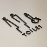 Luxury Matt Surface Metal Washroom Sign, Bathroom Sign, Restroom Sign, Toilet Sign, Disabled Sign, Handicapped Sign