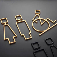 Luxury Matt Surface Metal Washroom Sign, Bathroom Sign, Restroom Sign, Toilet Sign, Disabled Sign, Handicapped Sign