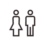 Luxury Matt Surface Metal Washroom Sign, Bathroom Sign, Restroom Sign, Toilet Sign, Disabled Sign, Handicapped Sign