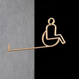 Luxury Matt Surface Side Mount Washroom Sign, Bathroom Sign, Restroom Sign, Toilet Sign, Disabled Sign, Handicapped Sign