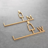 Luxury Matt Surface Side Mount Washroom Sign, Bathroom Sign, Restroom Sign, Toilet Sign