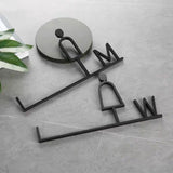 Luxury Matt Surface Side Mount Washroom Sign, Bathroom Sign, Restroom Sign, Toilet Sign