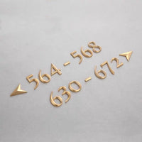 Luxury Aluminium Number Sign, Door Number Sign, Hotel Number Sign