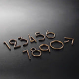 Deluxe Brass Number Sign, Door Number Sign, Hotel Number Sign