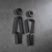 Luxury Aluminium Washroom Sign, Bathroom Sign, Restroom Sign, Toilet Sign