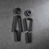 Luxury Aluminium Washroom Sign, Bathroom Sign, Restroom Sign, Toilet Sign