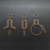 Luxury Matt Surface Metal Washroom Sign, Bathroom Sign, Restroom Sign, Toilet Sign, Disabled Sign, Handicapped Sign