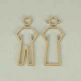 Luxury Aluminium Washroom Sign, Bathroom Sign, Restroom Sign, Toilet Sign