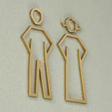 Luxury Aluminium Washroom Sign, Bathroom Sign, Restroom Sign, Toilet Sign