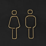 Luxury Aluminium Washroom Sign, Bathroom Sign, Restroom Sign, Toilet Sign