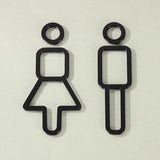 Luxury Aluminium Washroom Sign, Bathroom Sign, Restroom Sign, Toilet Sign