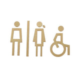 Luxury Matt Surface Metal Washroom Sign, Bathroom Sign, Restroom Sign, Toilet Sign, Disabled Sign, Handicapped Sign